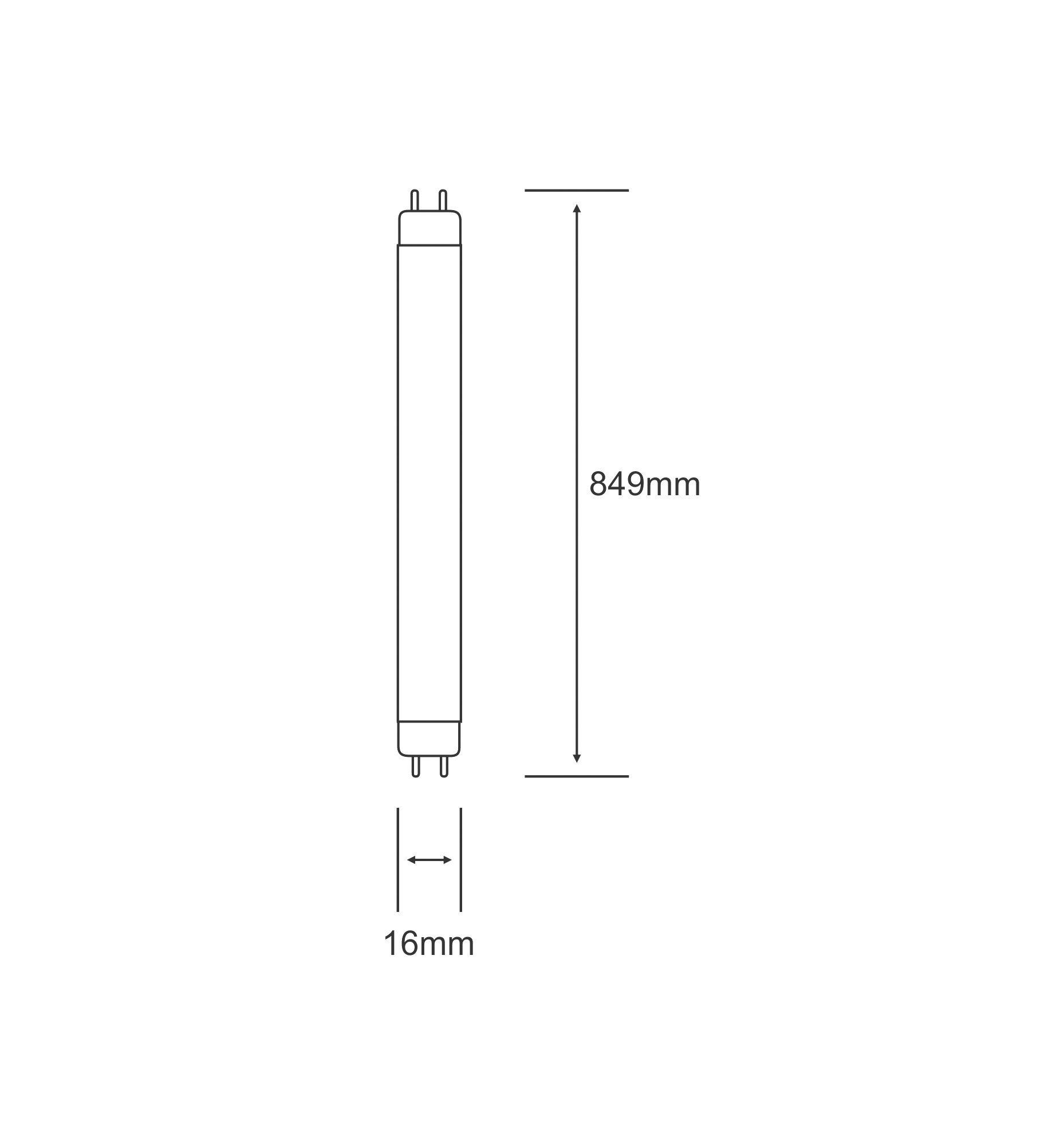 T5 T-HO Fluorescent Tubes Luxram T5 16mm